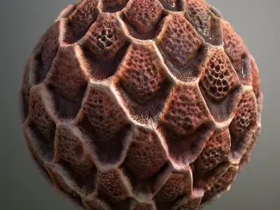 Material Skin Alien 9 Seamless PBR Texture Texture