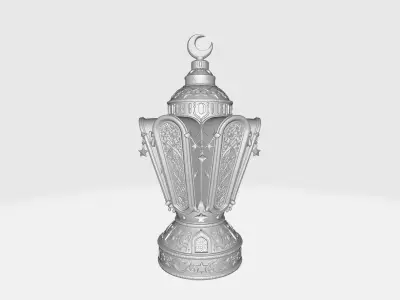 Elegant Ramadan Lantern Intricate Islamic Fanous Home Decor 3D print model