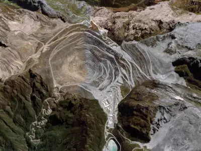 The Grasberg gold mine Central Papua Indonesia 3D model