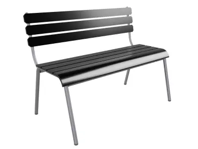 Metal bench 3D model
