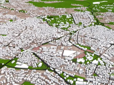 Amman City of Jordan 3d Model Low-poly 3D model