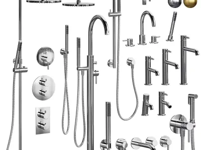 Faucet Set Omnires Y 3D model