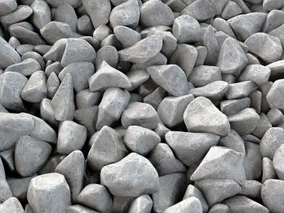 Gravel splinter smooth n3  3D model