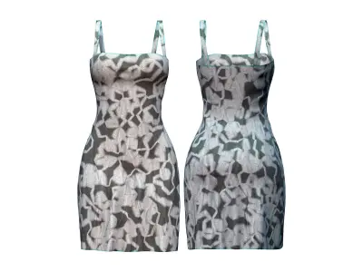 Rebel Coat Dress Boots Backpack Outfit Low-poly 3D model