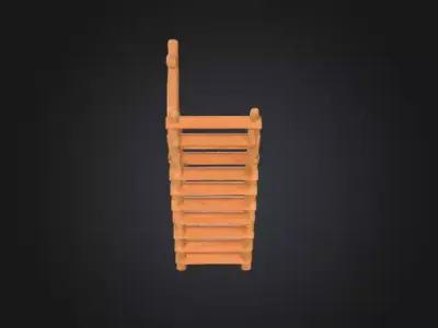 Woodland Stairway Low-poly 3D model