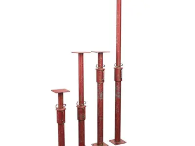 Steel Props Low-poly 3D model