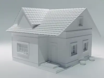 House 3D Low-poly 3D model purchase