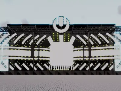 Ultra Music Festival 2017 Stage 3D model