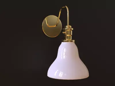 Sconcess wall lamp Low-poly 3D model