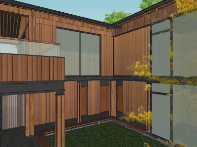 Bed and Breakfast - Chinese Architecture 03 3D model