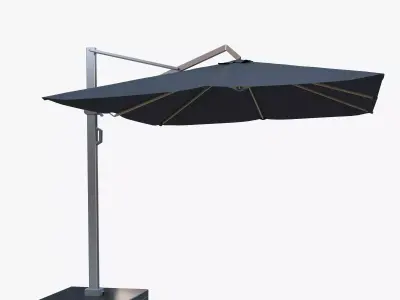 Parasols Icon Outdoor Umbrella 3D model
