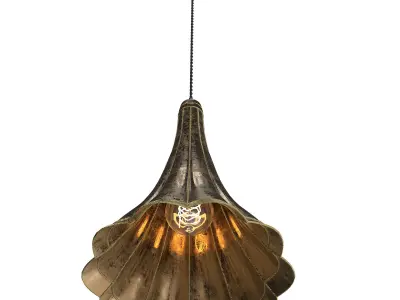 Gramophone Quirky Vintage Pendant Light 3D model
