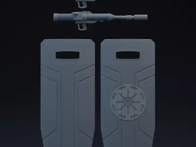 Doom Clone Accessories One-Twelfth Scale Printable Parts 3D print model