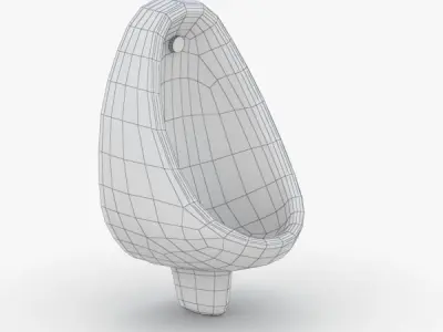 1627 - Urinal Low-poly 3D model