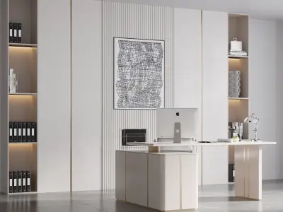 OFFICE FURNITURE NO10 A 3D model