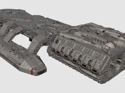 Battlestar Galactica Nova Class 3D model