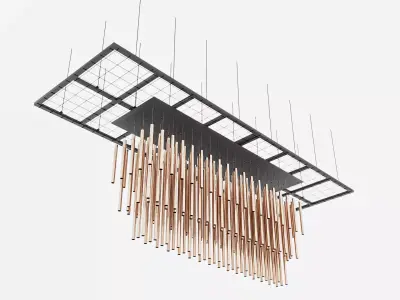 Metal Pipe Pendant Decor 3D model