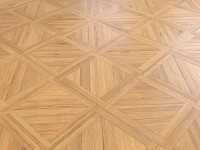 Parquet - Laminate - Wooden floor 4 in 1 Low-poly 3D model
