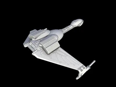 Star Trek - Klingon Bird of Prey - 3D Printable Model 3D print model