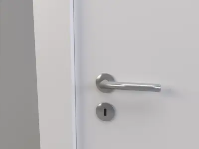 White Door 3D model get