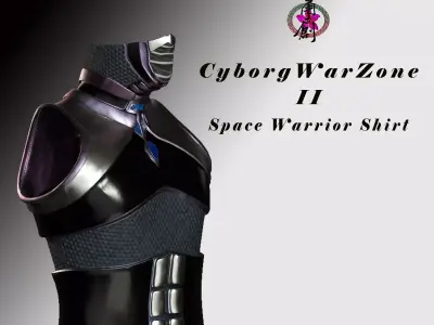 Cyborg Warzone - Space Warrior Shirt Low-poly 3D model