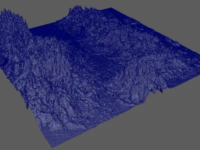 Mountains Terrains 3D model