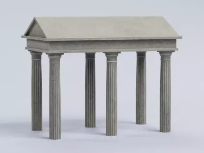 Doric Temple - Ancient Classical Shrine Architecture 3D model