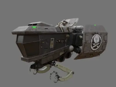 SPACESHIP Tug  Free 3D model