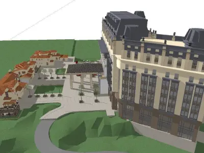 vacation spot-Resort-Fashion Leisure Hotel-0194 3D model