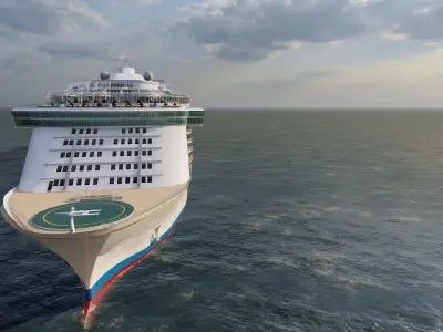 Oasis of the Seas with full interior 3D model