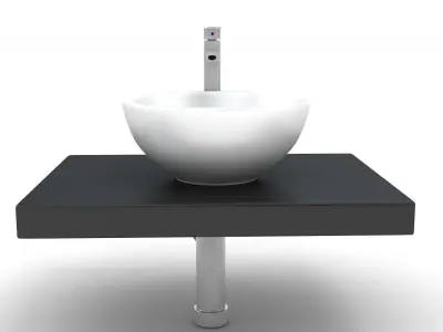 Wash Basin Plate 3D model