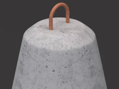 Concrete Tetrapod 3D model