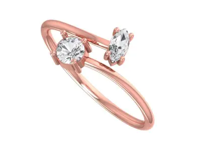 Women Light Weight Band Ring 3D print model