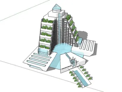 vacation spot-Resort-Fashion Leisure Hotel-0260 3D model