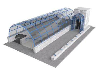 Subway Entrance 3D model  3D model
