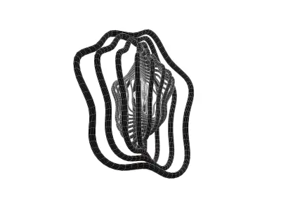 Abstract Sphere v9 002 Low-poly 3D model