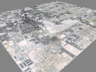 Cityscape Las Vegas Nevada USA 3D model