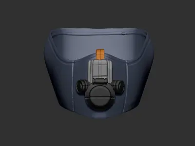 gas mask helmet scifi high poly sculpt 3d printable  3D model