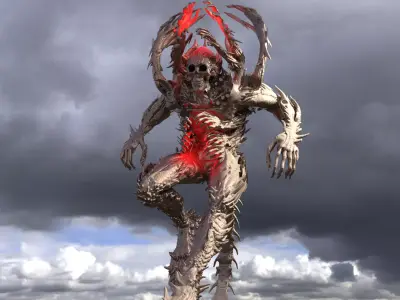 Dantes Glutony demon  3D model