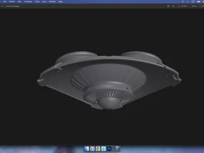 spacecraft 3D print model by designhus