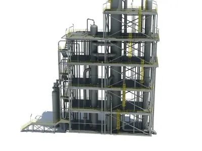 Refinery Unit 3D model