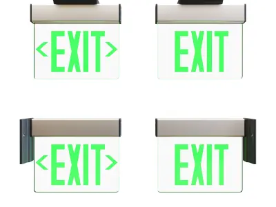 EXIT sign  3D model
