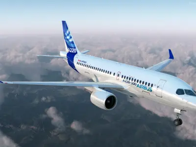  Airbus A220 300 Detailed Cabin 