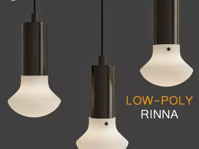 Rinna chandelier 3d model Low-poly 3D model