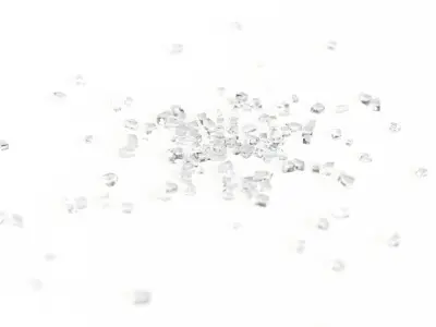 Broken Glass Debris - Small Low-poly 3D model