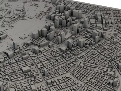 Tokyo City Japan 3D Model Printable Urban Landscape 3D print model