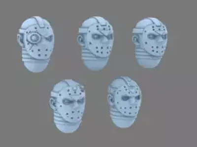 Pumpkin Lords V10 Slasher Heads 3D print model
