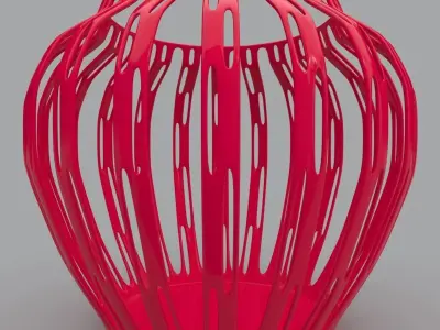 Perforated Vase Geometric Shape 3D Print Model 3D print model