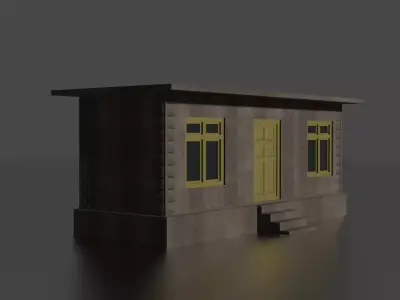 City house low-poly Low-poly 3D model