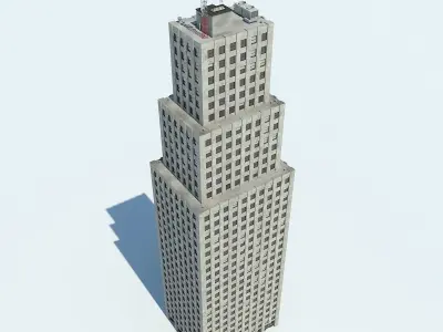 NYC Building 01 Low-poly 3D model